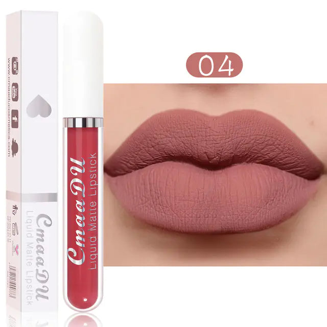 18 Colors Velvet Matte Liquid Lipstick - Waterproof Finish