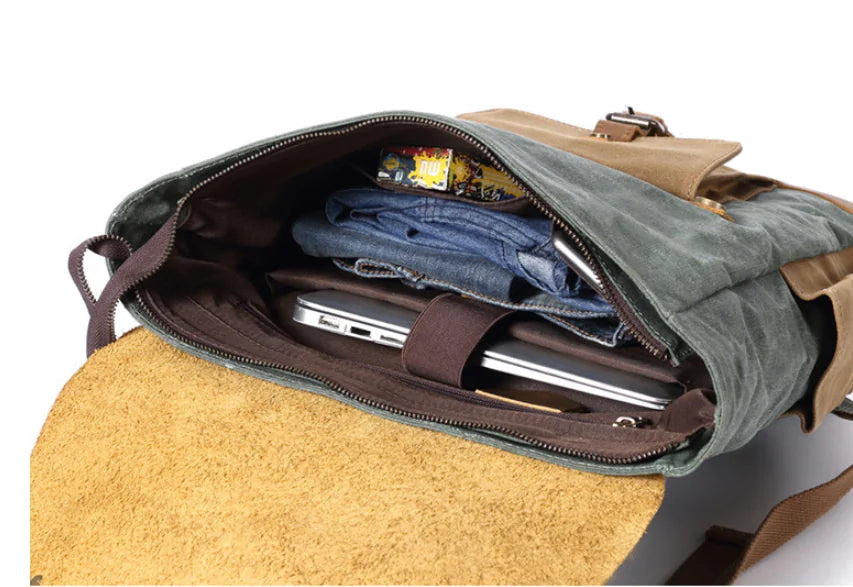 Custom Canvas Backpack for Men - Outdoor & Travel Use