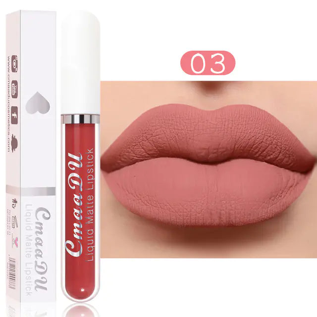 18 Colors Velvet Matte Liquid Lipstick - Waterproof Finish