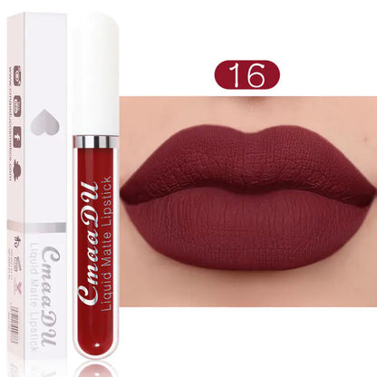 18 Colors Velvet Matte Liquid Lipstick - Waterproof Finish