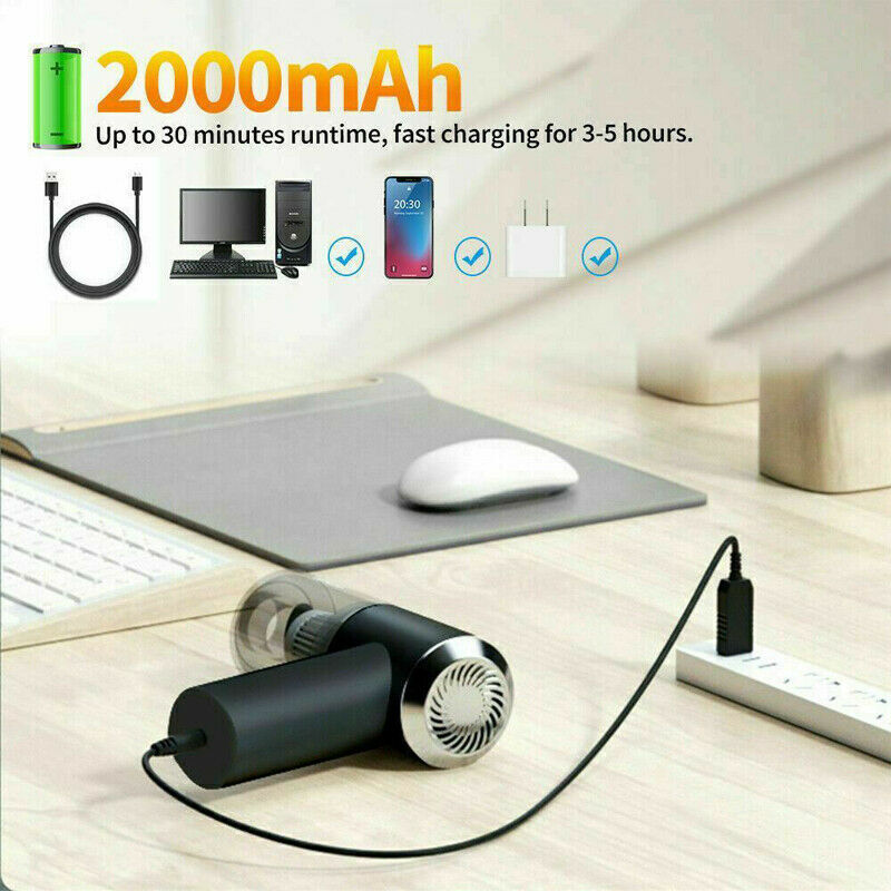 Portable Car Vacuum Cleaner - High Power Cordless Handheld Vacuum for Car & Home