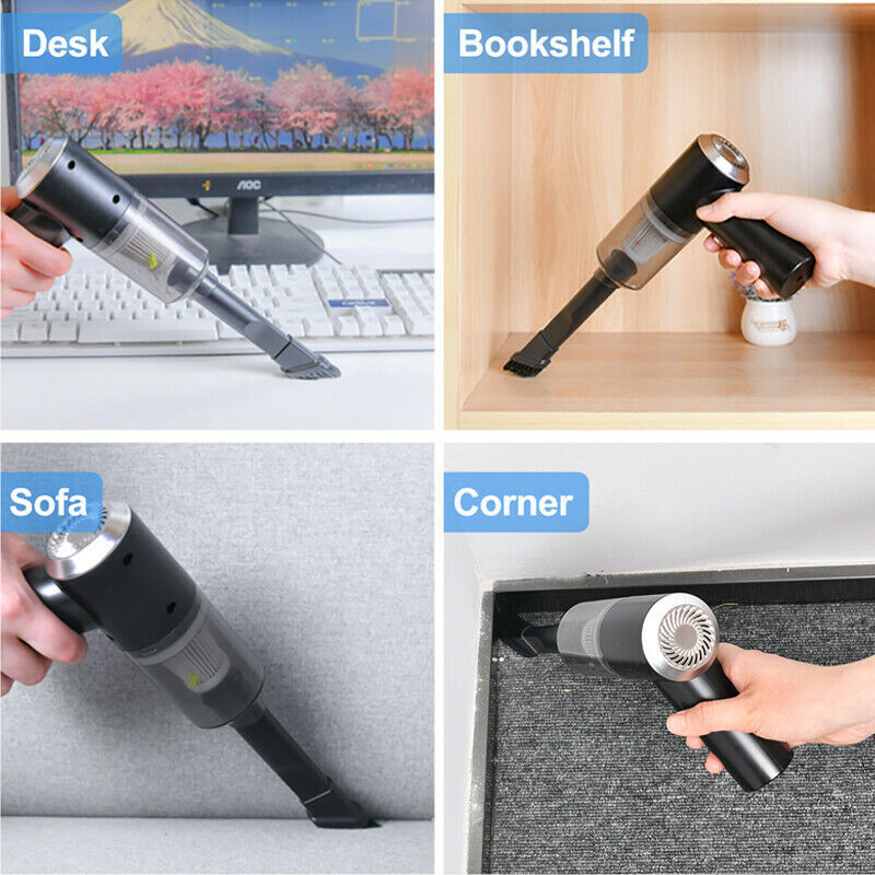 Portable Car Vacuum Cleaner - High Power Cordless Handheld Vacuum for Car & Home