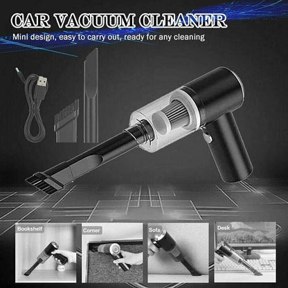 Portable Car Vacuum Cleaner - High Power Cordless Handheld Vacuum for Car & Home