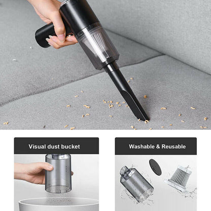 Portable Car Vacuum Cleaner - High Power Cordless Handheld Vacuum for Car & Home