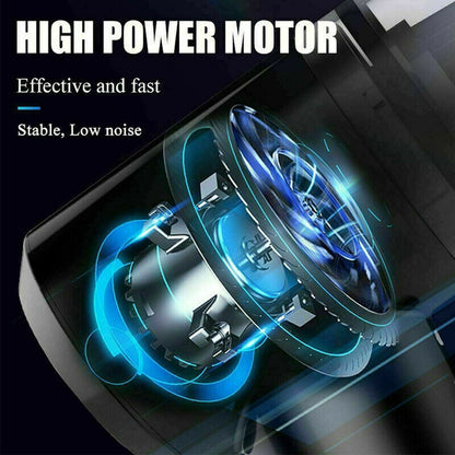Portable Car Vacuum Cleaner - High Power Cordless Handheld Vacuum for Car & Home
