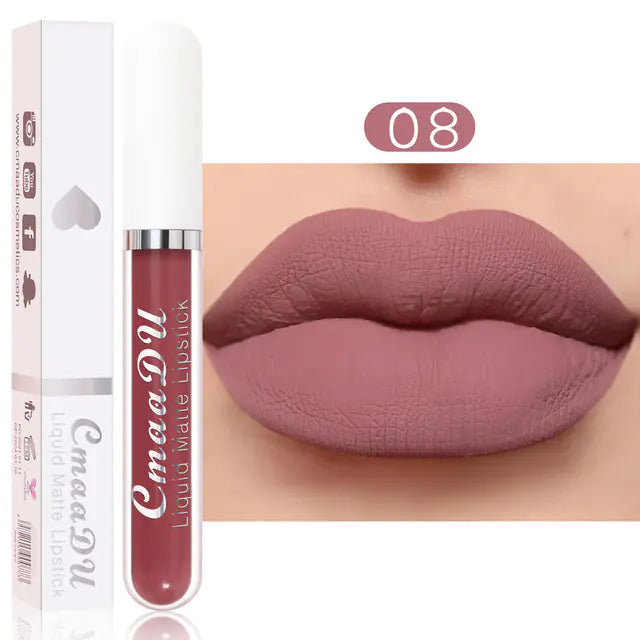 18 Colors Velvet Matte Liquid Lipstick - Waterproof Finish