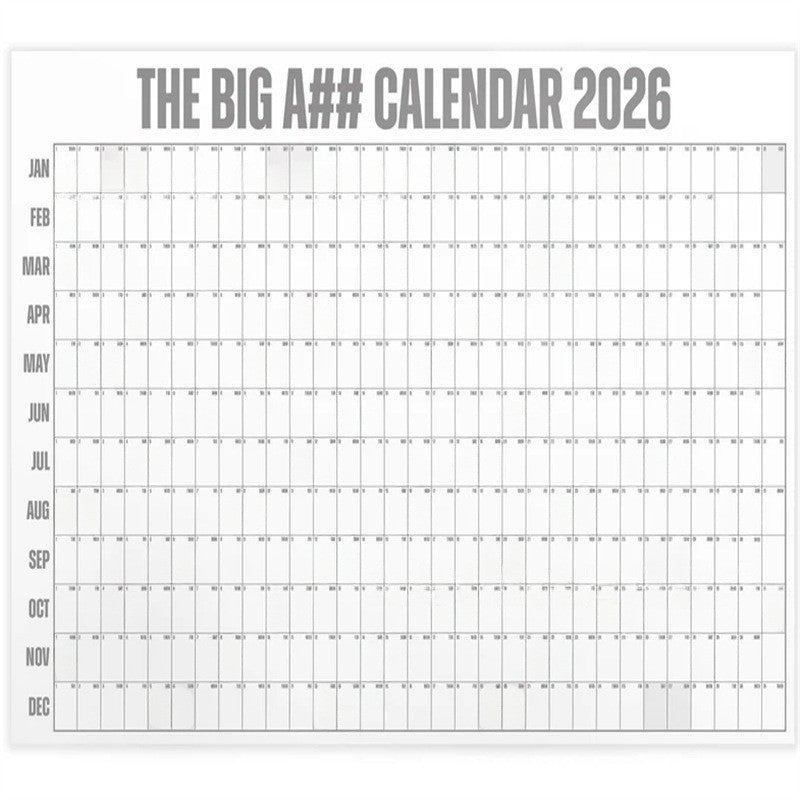 Creative Portable Oversized 2026 Annual Calendar