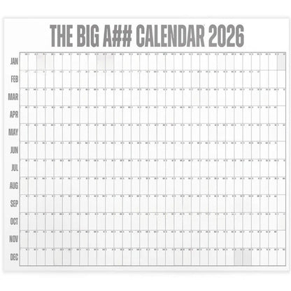 Creative Portable Oversized 2026 Annual Calendar