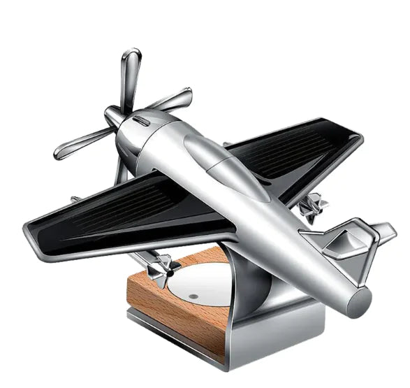 Solar Airplane Car Perfume Ornament