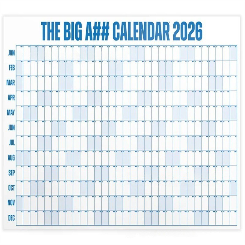 Creative Portable Oversized 2026 Annual Calendar