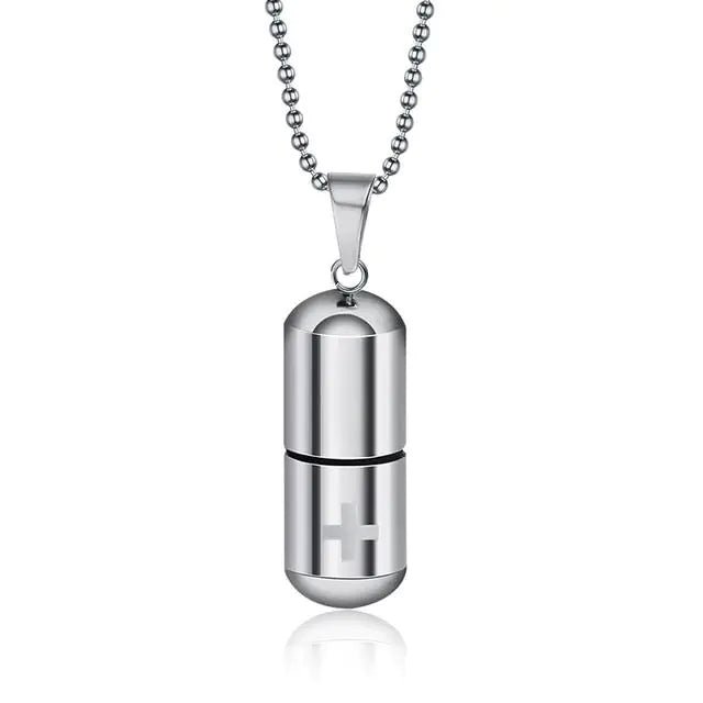 Perfume Bottle Pendant Necklace