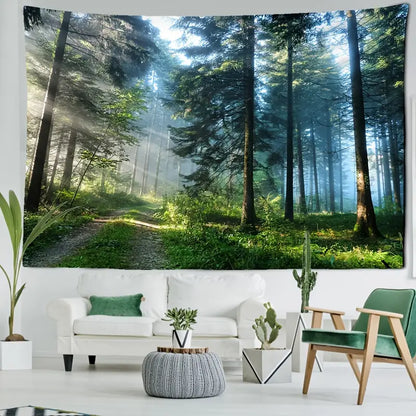 Misty Forest Tapestry Wall Hanging for Home Decor
