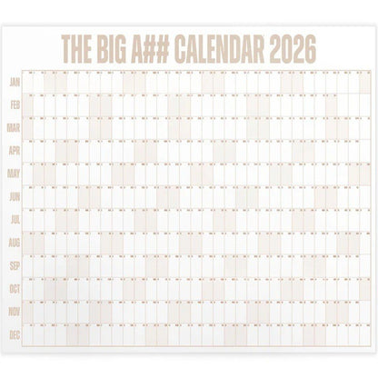Creative Portable Oversized 2026 Annual Calendar