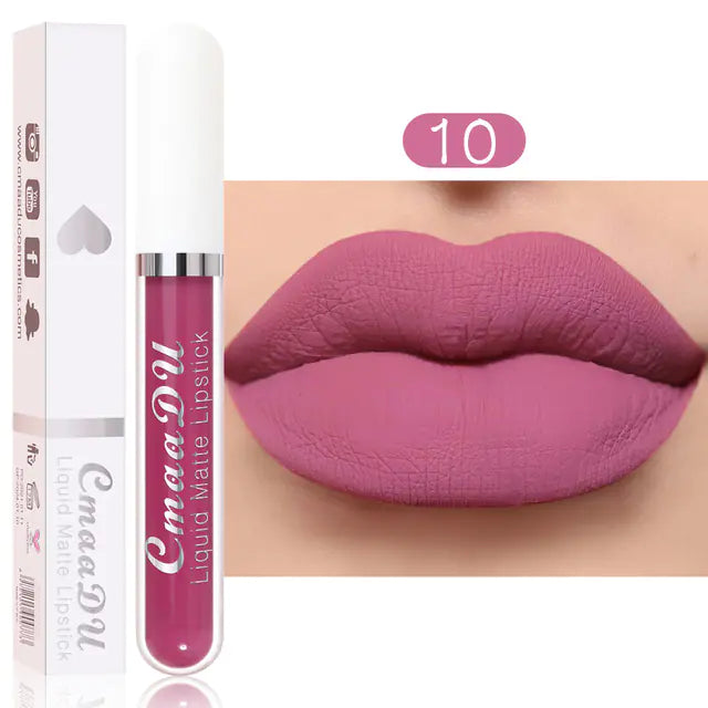 18 Colors Velvet Matte Liquid Lipstick - Waterproof Finish