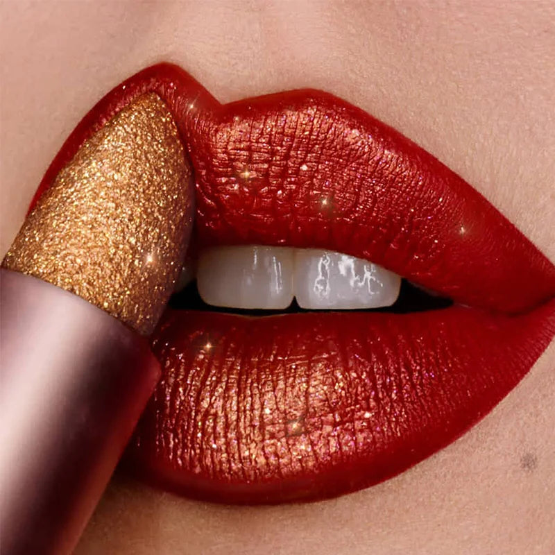 9 Colors Waterproof Velvet Glitter Nude Lipstick Set