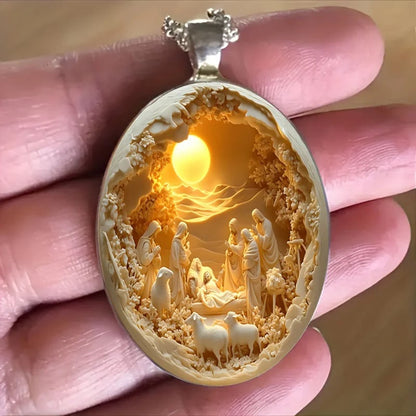 Christmas Nativity 2D Pendant - Faithfulm Anniversary Limited