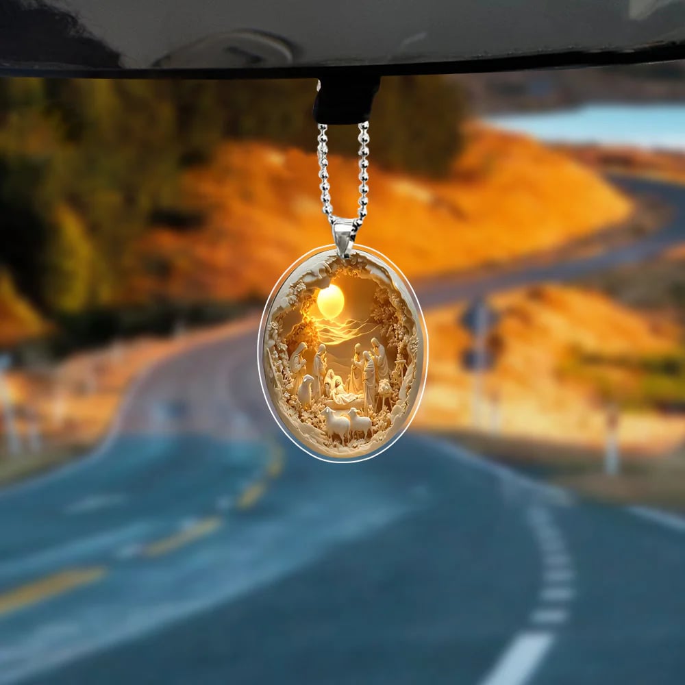 Christmas Nativity 2D Pendant - Faithfulm Anniversary Limited