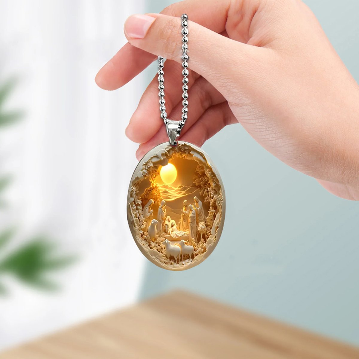 Christmas Nativity 2D Pendant - Faithfulm Anniversary Limited
