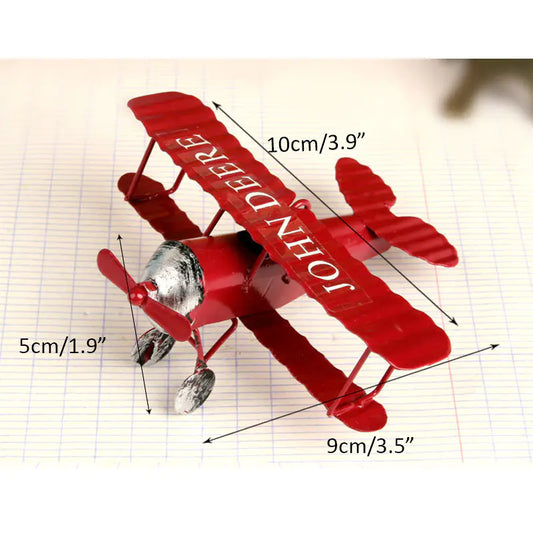 Vintage Airplane Cake Topper Decorative Model Piece