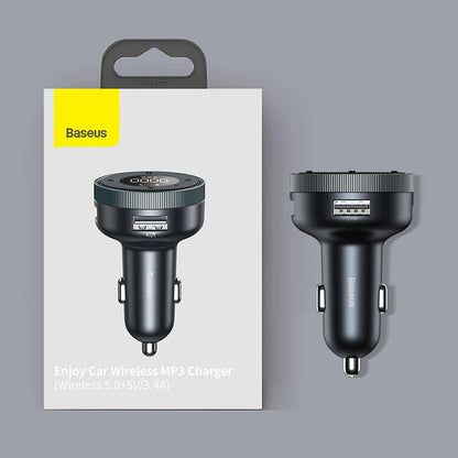 Bluetooth 5.0 FM Transmitter with Fast USB Charger