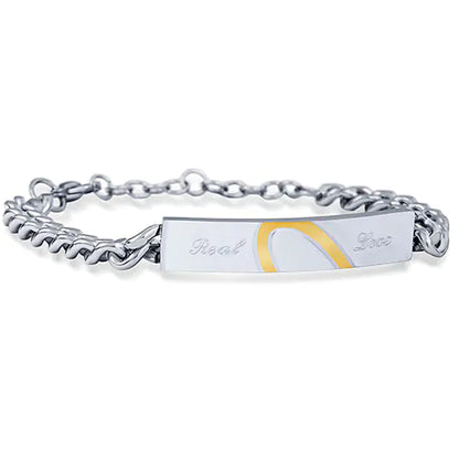 Korean Style Puzzle Heart Couple Bracelet in Rose Gold