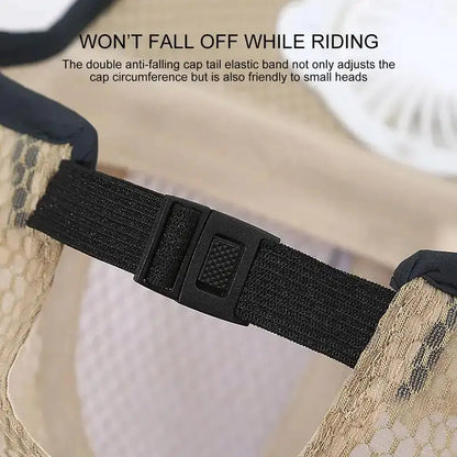 Breathable Sunhat with Solar Fan Outdoor Sun Protection Hat USB Rechargeable Fan Baseball Caps Summer Sunscreen Sunshade Hats