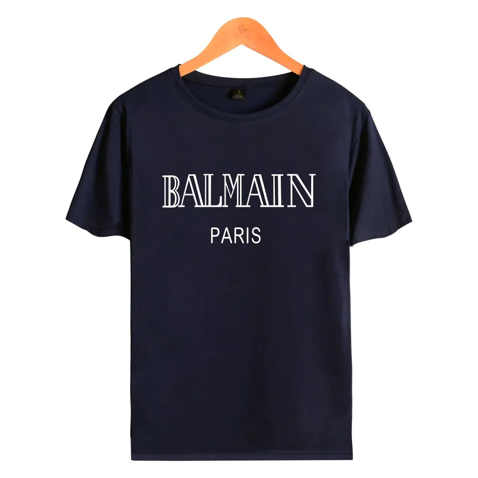 Men's Loose Fit Letter Print Short Sleeve T-Shirt