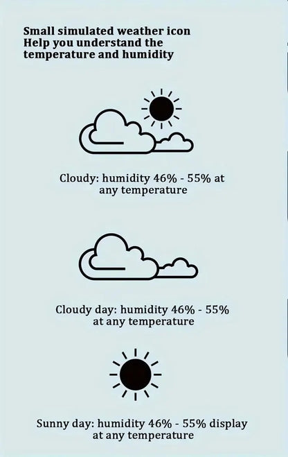 Indoor Mini Temperature & Humidity Meter – Digital Portable Thermometer & Hygrometer for Bedroom, Office & Home