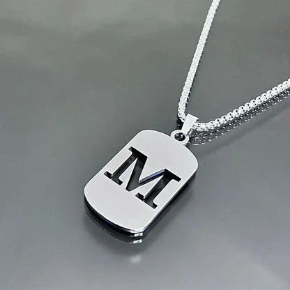 Cutout Initial Letter Necklace