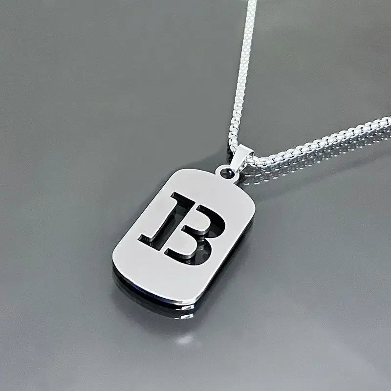 Cutout Initial Letter Necklace