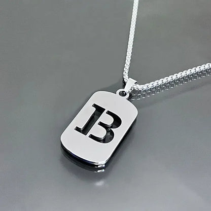 Cutout Initial Letter Necklace