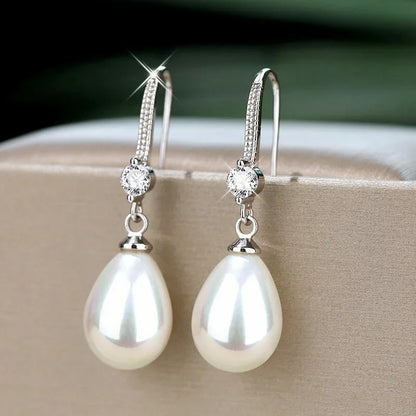 Pearl Water Drop Earrings