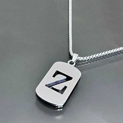 Cutout Initial Letter Necklace
