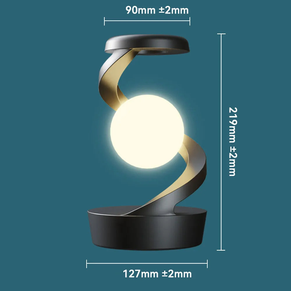 Rotating moon desk lamp & Wireless Charger