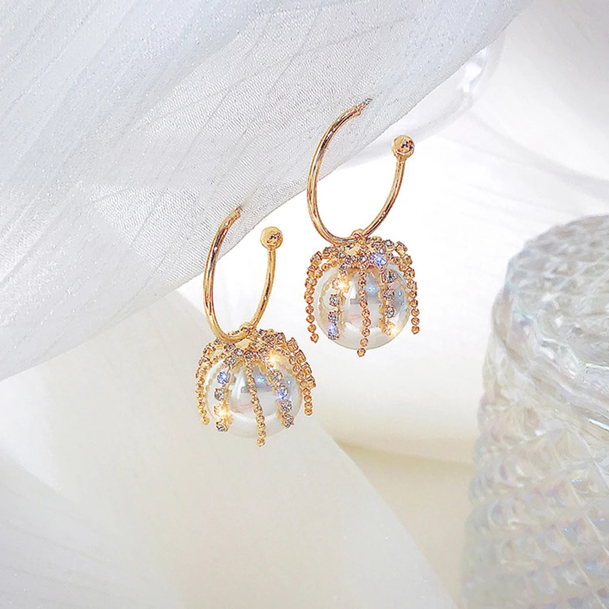 Pearl Water Drop Earrings