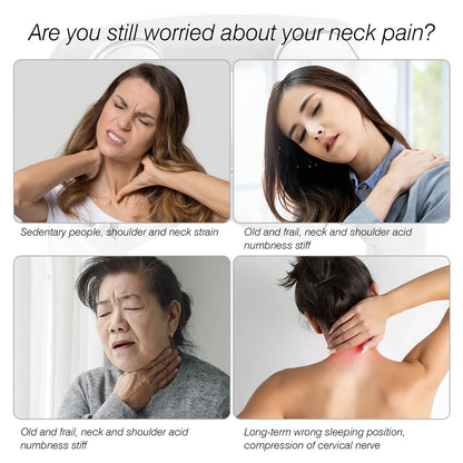 Neck Massage Machine 4 Head And Neck Protection Heating Machines Breathing Light Vibration Hot Compress Cervical Spine Machine