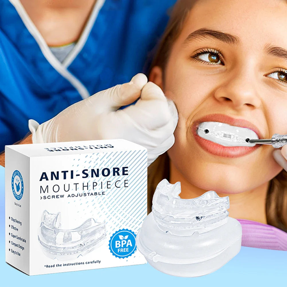 Anti Snoring Mouth Guard Improve Sleeping Adjustable Snoring Mouth Guard Anti-Apnea Teeth Bruxism Stop Snoring Device Mouthpiece