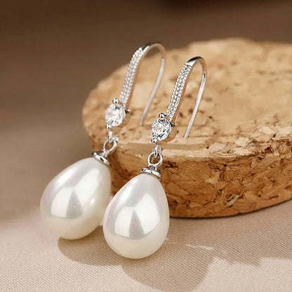 Pearl Water Drop Earrings