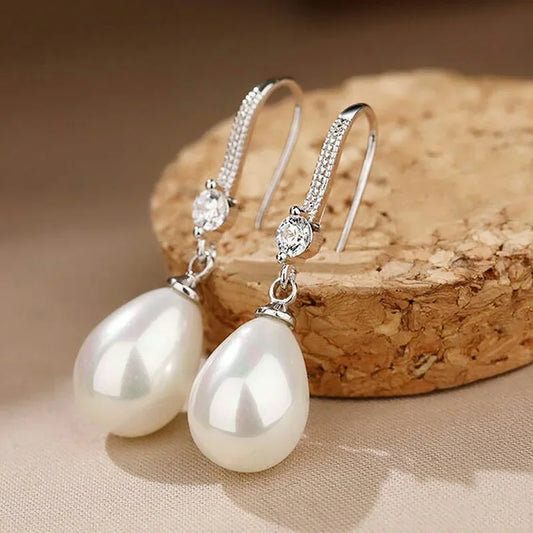 Pearl Water Drop Earrings