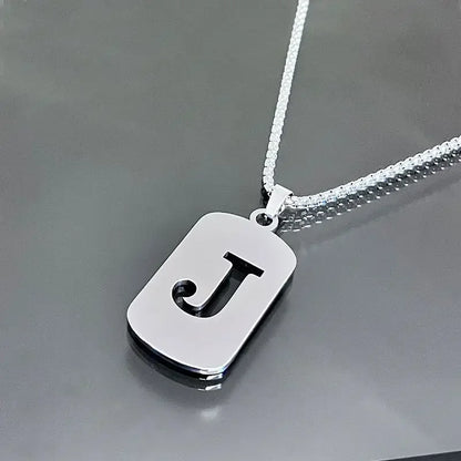 Cutout Initial Letter Necklace