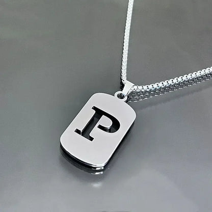 Cutout Initial Letter Necklace