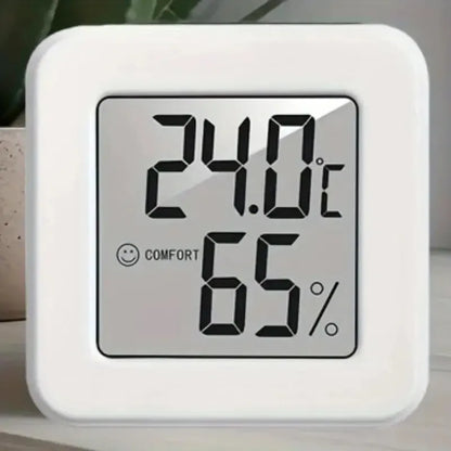 Indoor Mini Temperature & Humidity Meter – Digital Portable Thermometer & Hygrometer for Bedroom, Office & Home