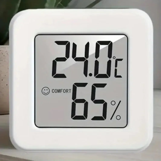 Indoor Mini Temperature & Humidity Meter – Digital Portable Thermometer & Hygrometer for Bedroom, Office & Home