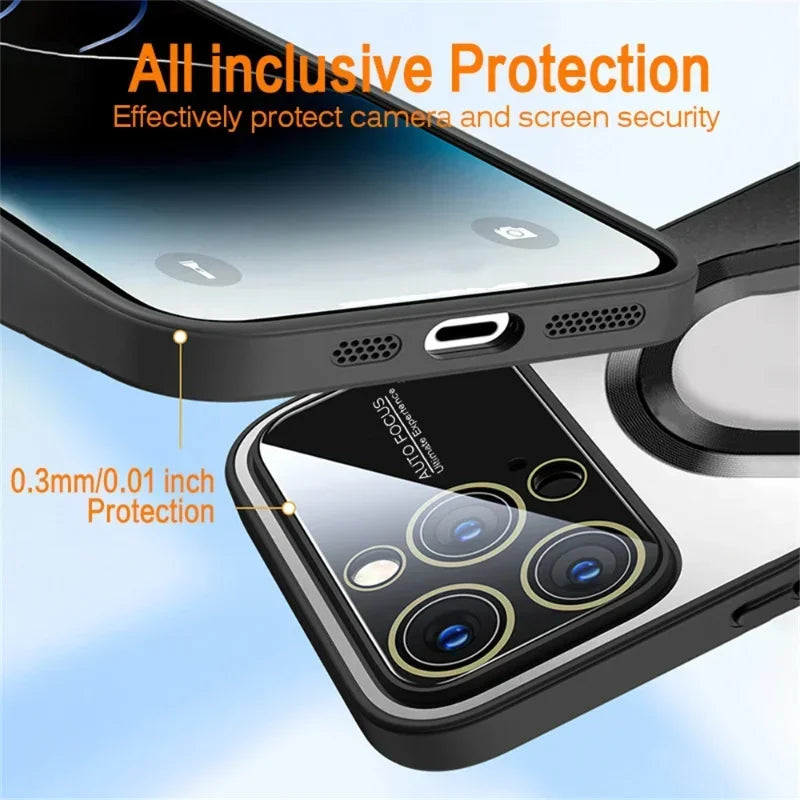 New Titanium Metallic Luxury Matte Case For iPhone 17 Air 16 15 14 Plus 13 12 11 Pro Max Magsafe Lens Camera Protection Cover