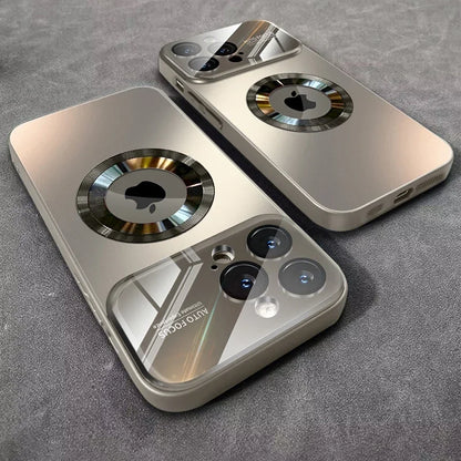 New Titanium Metallic Luxury Matte Case For iPhone 17 Air 16 15 14 Plus 13 12 11 Pro Max Magsafe Lens Camera Protection Cover