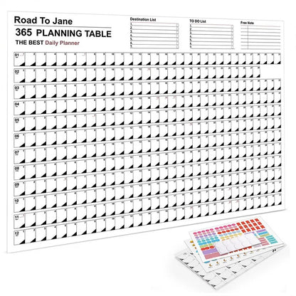 The Big A## Calendar Full-Year Wall Calendar – 2026 Dry-Erase – Includes 1 Marker &amp; 100 Labels – Lightweight, Easy to Hang Yearly Calendar – Year at a Glance – Plan Big Goals &amp; Adventures – Blue