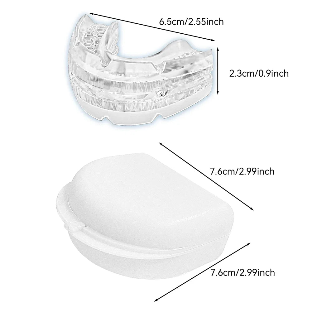 Anti Snoring Mouth Guard Improve Sleeping Adjustable Snoring Mouth Guard Anti-Apnea Teeth Bruxism Stop Snoring Device Mouthpiece