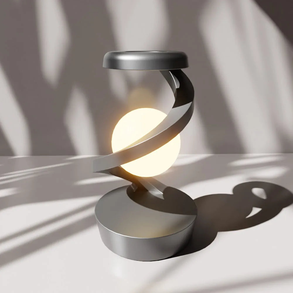 Rotating moon desk lamp & Wireless Charger