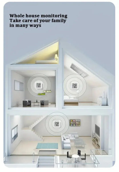 Indoor Mini Temperature & Humidity Meter – Digital Portable Thermometer & Hygrometer for Bedroom, Office & Home