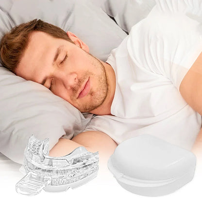 Anti Snoring Mouth Guard Improve Sleeping Adjustable Snoring Mouth Guard Anti-Apnea Teeth Bruxism Stop Snoring Device Mouthpiece